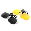 Jingdong supermarket three of the TANS sunglasses clip set polarized sunglasses men&women day&night dual-use myopia clip outdoor driving driver 2001M gray film yellow film