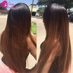 Unprocessed 7a Grade Brazilian Virgin Hair Straight 3 PCS 1b30 Ombre Brazilian Hair Straight Weave Human Hair Extensions Sassy Gi