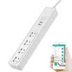 Gangqi JH-G06 W WIFI Smart Plug Panel Remote Remote Intelligent Timing Child Protection Door GB 3 Insert Wifi Socket Smart Home