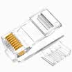 Win shengwei crystal head high quality 50U gold-plated six network 100 box two-piece cat6 class three RJ45 cable crystal head RCA-3100