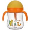 Sun Kang suction cups suction baby straw tube drink cups 400ml RK-B1005 orange
