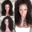 Kinky Curly Lace front Human Hair Wigs 100 Brazilian Hair Glueless Lace Front Human Hair curly Wig