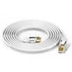Shengwei telephone line 4 core fax machine landline multi-strand flat 15 m white 6P4C finished RJ11 extension cord TC-1150B