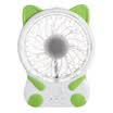 Times the cartoon kitten fan fan fan fan mini mute portable charge handheld fan green
