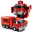 Jia Qi JIAQI JQ6608 machine change British Union Fu fire will be a key deformation voice remote control smart electric cartoon prototype deformation robot toys