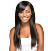 Full Lace Human Hair Wigs With Bangs 7A Brazilian Glueless Full Lace Wigs Straight For Black Women 130 Density