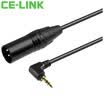 CE-LINK 2820 DC35 turn 3-pin XLR audio cable elbow 2 meters male on the public card line mobile phone computer with microphone microphone microphone mixer cable