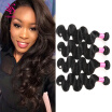 7A Indian Virgin Human Hair Body Wave 4 Bundles Unprocessed Human Hair Indian Hair Weave Bundles Indian Body Wave Virgin Hair