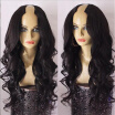 Brazilian human hair u part wig wavy u part human hair wigs for black women