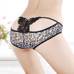 T pants sexy lace thong temptation to bow underwear sexy leopard exposed hip Panties underpants Erotic Briefs