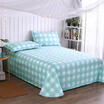 Yingxin textile cotton bedding high count high density cotton twill single sheets 155 230 simple elements blue A version
