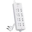 Deli 3983 new national standard anti-overload 8-bit 5-meter control switch socket plug plug board wiring board row plug drag board