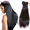 YYONG Hair Products Unprocessed Brazilian Virgin Hair 3 Bundles Lot Brazilian Straight Hair 100 Human Hair Extensions