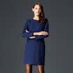 Marc Rebecca Commons Simple Long Sleeve Lace Dress 55301E Blue S