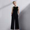 Marc Rebecca&39s commuter pants female pants pants high waist wide leg pants casual pants 72028K black M code
