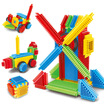 Hibiscus angel 142 pieces of pipe blocks set of colorful intubation plastic puzzle inserted inserted into the water pipe pipe water pipe toys kindergarten children recommended three-dimensional fight block wood toys