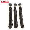 Allrun Brazilian Virgin Hair Twist Body 3 Bundles 12-24 Inch Human Hair Weave 100gPc Brazilian Hair Double Weft Free Shipping