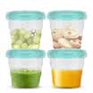 Xin Miiao Xinmiao baby food box milk box baby portable storage box children food supplement frozen fresh snack box 4 loaded M703