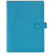 GuangBo 100 sheets A5 buttoned leaflet notebook leather notepad betting light blue GBP8607