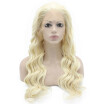 Iwona Synthetic Hair Lace Front Long Wavy Light Blonde Wig