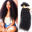 8A Grade Brazilian Virgin Curly Hair 3 Bundles 100 Unprocessed Human Hair Kinky Curly Hair Weaves Free Shipping Kinky Curly