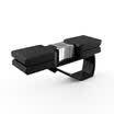 Huazhe car glasses clip car with multi-function glasses frame box car sunglasses frame clip car sun visor glasses bracket car supplies black car dedicated
