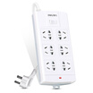 Deli 3995 new national standard anti-overload 6-bit combination hole 3 meters total control switch socket plug plug board wiring board row plug drag line board