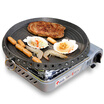 Veins 3800DFSB card stove portable windproof barbecue grill outdoors mini gas stove round baking pan set