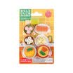 Nakabayashi delicious lunch Japanese imports cute cartoon animal eraser wizards assemble toys rubber children creative birthday small gift ER-BRI014