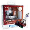 Philips PHILIPS new bright light H11 upgrade car light bulb 2 package brightening 100 growth 35 m color temperature 3350K