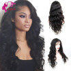 Full Lace Human Hair Wigs For Black Women With Baby Hair Pre Plucked 130 Density Indian Body Wave Virgin Hair Natural Color