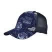 Kammont Kenmont km-3490 fashion Korean wave baseball cap girl sunscreen breathable street hip hop hat adjustable pattern spring&summer duck tongue cap navy