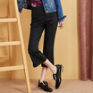 Semir casual pants female 2017 autumn women&39s black bell-bottoms pants Korean version 17316270001 black L