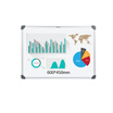Guangbo GuangBo high-grade color coated steel plate office magnetic whiteboard 600450mmSBB6045