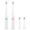 Platinum Swiss TB-005 electric toothbrush send 3 brush head 5 battery 1 no need to charge the sound wave vibration adult toothbrush green
