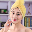 Xin brand towel home textiles thick high-quality dry hair hat 25 60cm orange yellow