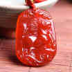 The red agate animal of the Chinese zodiac has been pendant in the year of the year