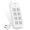 Deli 18212 new national standard 8-bit combination hole 5 meters total control switch socket insert plug board wiring board row plug drag line board