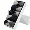 Palang Duo socks men&39s leisure cotton socks four seasons men&39s business simple simple color in the tube men socks comfortable breathable cotton socks 5 pairs of uniform code