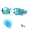 Empire Wolf EMPIPEWOLF YY044 women&39s swimming suit swimming mirror swimming cap ear nose clip set pink