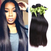 Peruvian Virgin Hair Straight 4 Bundles Deals Rosa Hair Products 7A Human Hair Extensions Peruvian Straight Virgin Hair Bundles
