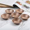 Magic kitchen magic kitchen champagne gold egg tart mold 6 installed oven home baking tools carbon steel egg tart care model MK-J006