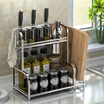 Ai heart is still sus304 stainless steel DIY-type assembly storage rack 2050s with 4 hooks