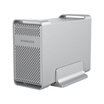 YottaMaster D35-RAID II Aluminum Dual 35-inch HDD Enclosure Type-C Array Cabinet SATA30 Desktop Hard Drive RAID Cabinet Support 10TB Hard Disk Silver