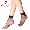 Pierre Cardin socks female socks transparent socks knot Juan sense of velvet socks female short stockings female 10 pairs of black uniform