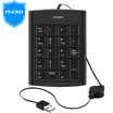 IT-CEO USB Digital Keypad Mini Financial Keypad Accounting Bank Cashier Portable Keyboard Laptop External 19 Key Black