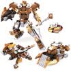 COGO GOLDEN KEECHEN Kids Toys Stereo Patch Assemble Factional Detachment Robot Boys Puzzle Toys Birthday Festive Gifts Earth Fighter Trio