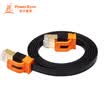 PowerSync CAT7-KFMG10 seven lines of cable 1 meter high-speed flat network cable Gigabit Ethernet pure copper-plated double shield