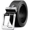 Seven wolves men&39s leather first layer of leather fashion casual buckle buckle belt P0701435-301 black