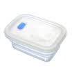 Variant partita full silicone folding can be microwave heating baby food supplement box 860ml crystal blue